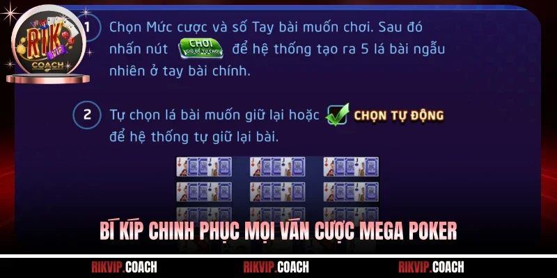 Bí kíp chinh phục mọi ván cược Mega Poker