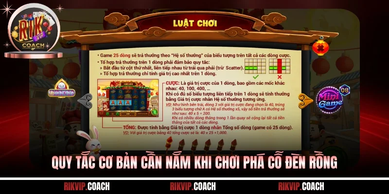 Quy tắc cơ bản cần nắm khi chơi phá cỗ đèn rồng