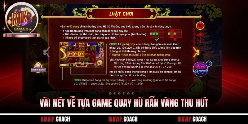 Vài nét về tựa game quay hũ rắn vàng thu hút